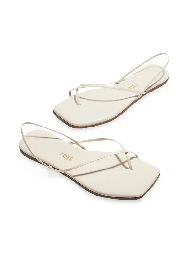 TKEES Women's Millie Leather Sandals - Cream - Size 11 | Thumbnail 2 TKEES Women's Millie Leather Sandals - Cream - Size 11 | Thumbnail 2