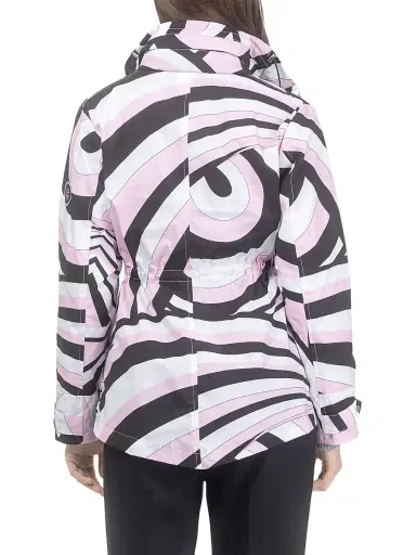 Gorski Women's Lightweight Jacket with Concealed Hood - Pink Swirl | Thumbnail 5 Gorski Women's Lightweight Jacket with Concealed Hood - Pink Swirl | Thumbnail 5