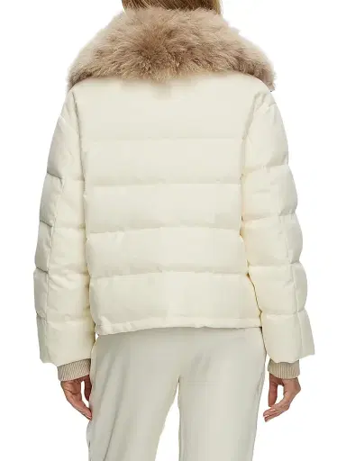 Gorski Women's Loro Piana Cashmere Down Jacket with Select Cashmere Goat Collar | Thumbnail 4 Gorski Women's Loro Piana Cashmere Down Jacket with Select Cashmere Goat Collar | Thumbnail 4