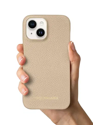 MAISON de SABRÉ Women's Leather Phone Case (iPhone 15) - Saharan Beige | Thumbnail 4 MAISON de SABRÉ Women's Leather Phone Case (iPhone 15) - Saharan Beige | Thumbnail 4