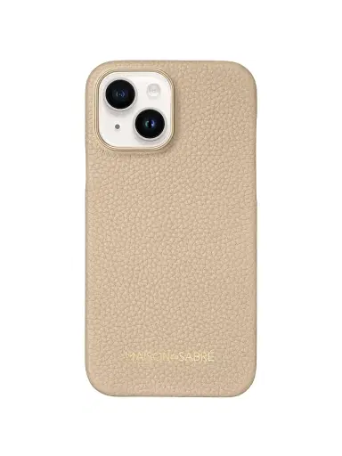 MAISON de SABRÉ Women's Leather Phone Case (iPhone 15) - Saharan Beige | Thumbnail 1 MAISON de SABRÉ Women's Leather Phone Case (iPhone 15) - Saharan Beige | Thumbnail 1