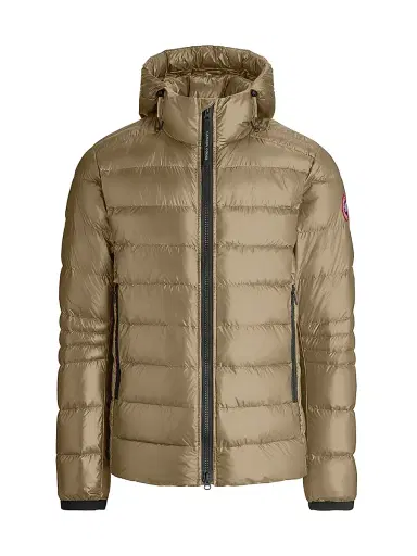 Canada Goose Men's Crofton Hooded Puffer Jacket - Tan | Thumbnail 1 Canada Goose Men's Crofton Hooded Puffer Jacket - Tan | Thumbnail 1