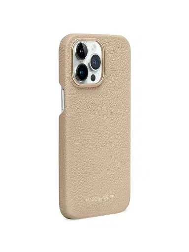 MAISON de SABRÉ Leather Phone Case (iPhone 15 Pro Max) - Saharan Beige | Thumbnail 3 MAISON de SABRÉ Leather Phone Case (iPhone 15 Pro Max) - Saharan Beige | Thumbnail 3