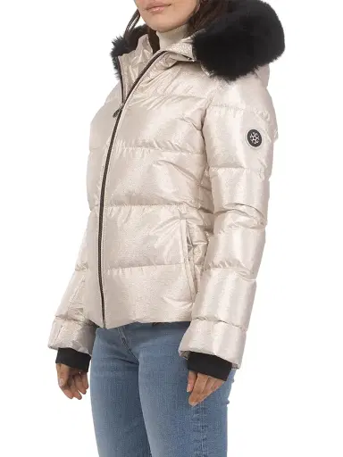 Gorski Women's Apres Ski Jacket - Gold | Thumbnail 3 Gorski Women's Apres Ski Jacket - Gold | Thumbnail 3