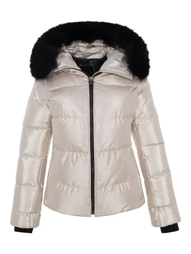 Gorski Women's Apres Ski Jacket - Gold | Thumbnail 1 Gorski Women's Apres Ski Jacket - Gold | Thumbnail 1