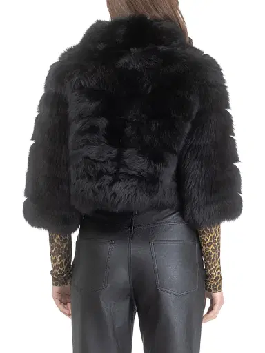 Gorski Women's Merinillo Shearling Lamb Bolero - Black - Size XL | Thumbnail 5 Gorski Women's Merinillo Shearling Lamb Bolero - Black - Size XL | Thumbnail 5