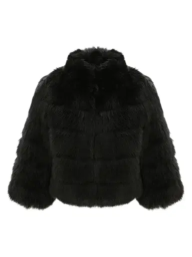 Gorski Women's Merinillo Shearling Lamb Bolero - Black - Size XL | Thumbnail 1 Gorski Women's Merinillo Shearling Lamb Bolero - Black - Size XL | Thumbnail 1