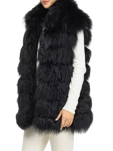 Gorski Women's Select Lamb Vest - Black - Size Large | Thumbnail 3 Gorski Women's Select Lamb Vest - Black - Size Large | Thumbnail 3