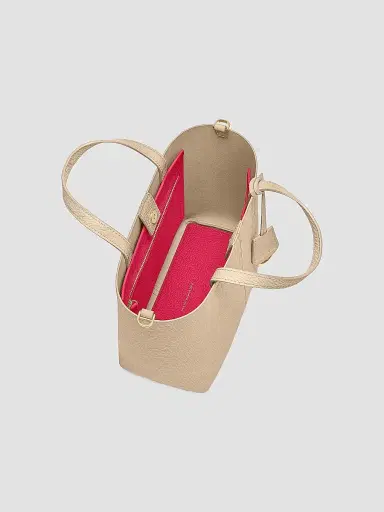 MAISON de SABRÉ Women's Leather Soft Tote Bag - Saharan Fuchsia | Thumbnail 2 MAISON de SABRÉ Women's Leather Soft Tote Bag - Saharan Fuchsia | Thumbnail 2