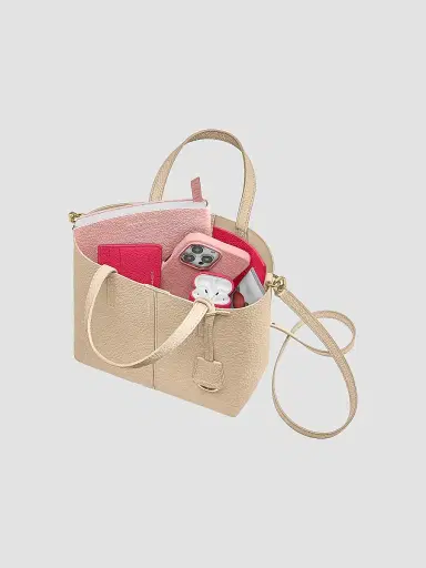 MAISON de SABRÉ Women's Leather Soft Tote Bag - Saharan Fuchsia | Thumbnail 6 MAISON de SABRÉ Women's Leather Soft Tote Bag - Saharan Fuchsia | Thumbnail 6