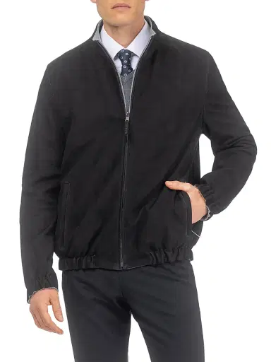 Gorski Men's Nubuck Reversible Jacket - Black - Size XL | Thumbnail 2 Gorski Men's Nubuck Reversible Jacket - Black - Size XL | Thumbnail 2