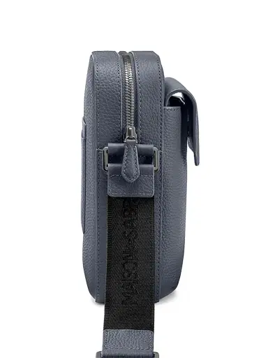 MAISON de SABRÉ Leather Messenger Bag - Graphite Grey | Thumbnail 4 MAISON de SABRÉ Leather Messenger Bag - Graphite Grey | Thumbnail 4