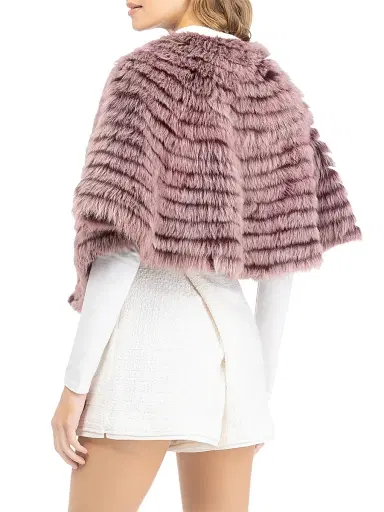Gorski Women's Toscana Shearling Lamb Layered Capelet | Thumbnail 4 Gorski Women's Toscana Shearling Lamb Layered Capelet | Thumbnail 4