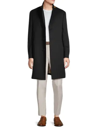 Cardinal Of Canada Men's Pierre Cashmere Topcoat | Thumbnail 2 Cardinal Of Canada Men's Pierre Cashmere Topcoat | Thumbnail 2