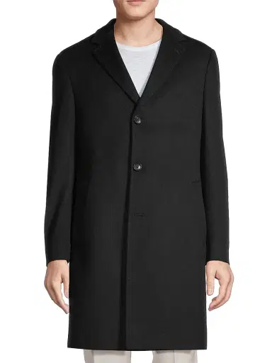 Cardinal Of Canada Men's Pierre Cashmere Topcoat | Thumbnail 3 Cardinal Of Canada Men's Pierre Cashmere Topcoat | Thumbnail 3