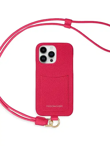 MAISON de SABRÉ Women's Sling Phone Case (iPhone 15 Pro Max) - Shibuya Fuchsia | Thumbnail 5 MAISON de SABRÉ Women's Sling Phone Case (iPhone 15 Pro Max) - Shibuya Fuchsia | Thumbnail 5
