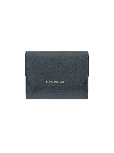 MAISON de SABRÉ Women's Leather Trifold Wallet - Graphite Sky | Thumbnail 1 MAISON de SABRÉ Women's Leather Trifold Wallet - Graphite Sky | Thumbnail 1