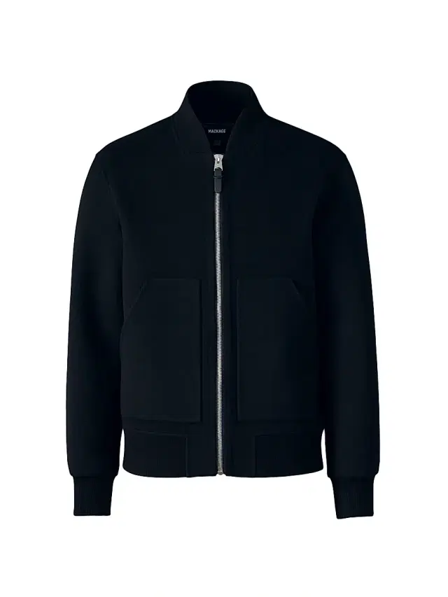 Men's Emilio-W Wool Bomber Jacket - Black Men's Emilio-W Wool Bomber Jacket - Black