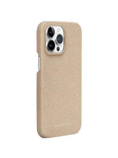 MAISON de SABRÉ Leather Phone Case iPhone 15 Pro - Saharan Beige | Thumbnail 3 MAISON de SABRÉ Leather Phone Case iPhone 15 Pro - Saharan Beige | Thumbnail 3