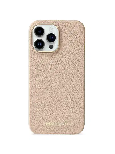MAISON de SABRÉ Leather Phone Case iPhone 15 Pro - Saharan Beige | Thumbnail 1 MAISON de SABRÉ Leather Phone Case iPhone 15 Pro - Saharan Beige | Thumbnail 1
