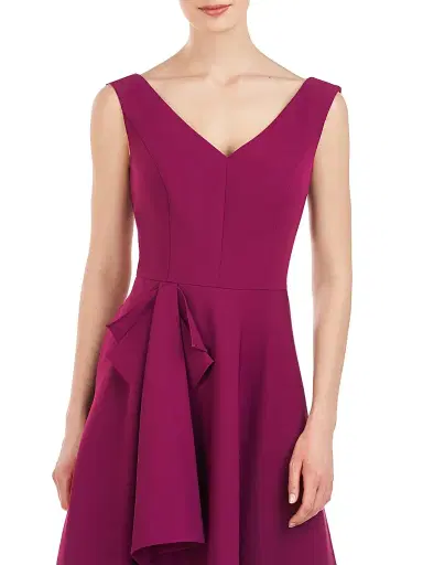 Kay Unger Women's Begonia Ruffled A-Line Midi-Dress - Boy'senberry | Thumbnail 5 Kay Unger Women's Begonia Ruffled A-Line Midi-Dress - Boy'senberry | Thumbnail 5