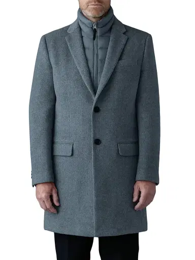 Mackage Men's Skai Down-Lined Wool Coat - Carbon Mix | Thumbnail 3 Mackage Men's Skai Down-Lined Wool Coat - Carbon Mix | Thumbnail 3
