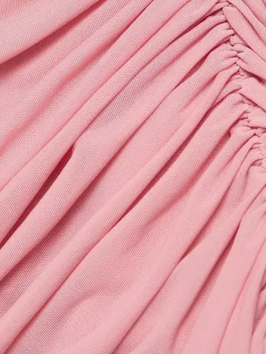 Ronny Kobo Women's Emina One-Shoulder Ruched Midi-Dress - Blush | Thumbnail 7 Ronny Kobo Women's Emina One-Shoulder Ruched Midi-Dress - Blush | Thumbnail 7