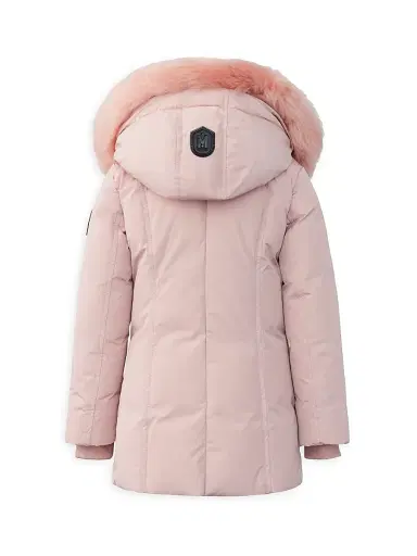 Mackage Little Girl's & Girl's Leelee Long Down Parka - Petal - Size 14 | Thumbnail 4 Mackage Little Girl's & Girl's Leelee Long Down Parka - Petal - Size 14 | Thumbnail 4