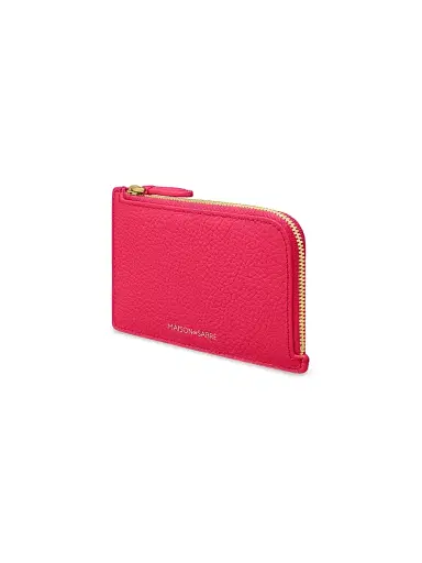 MAISON de SABRÉ Women's Leather Zip Card Holder - Shibuya Fuchsia | Thumbnail 4 MAISON de SABRÉ Women's Leather Zip Card Holder - Shibuya Fuchsia | Thumbnail 4