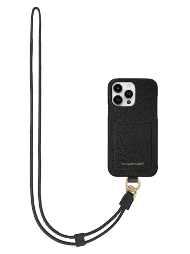 MAISON de SABRÉ Sling Phone Case (iPhone 15 Pro) - Black Caviar | Thumbnail 1 MAISON de SABRÉ Sling Phone Case (iPhone 15 Pro) - Black Caviar | Thumbnail 1