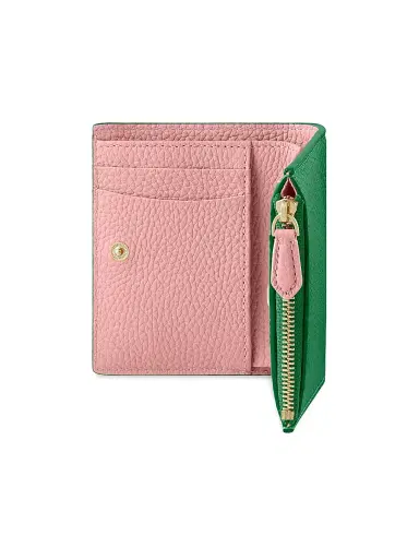 MAISON de SABRÉ Women's Leather Bifold Wallet - Emerald Lily | Thumbnail 3 MAISON de SABRÉ Women's Leather Bifold Wallet - Emerald Lily | Thumbnail 3