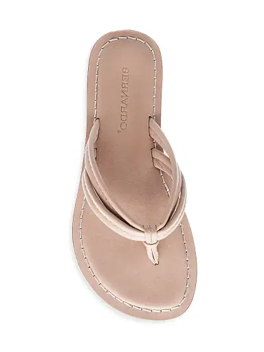 Bernardo Women's Miami Leather Thong Sandals - Blush | Thumbnail 4 Bernardo Women's Miami Leather Thong Sandals - Blush | Thumbnail 4