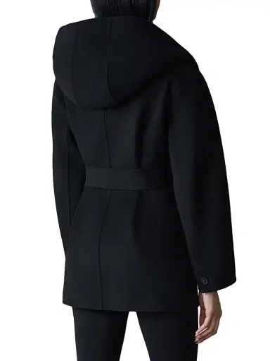 Mackage Women's Paya Double-Face Wool Bathrobe Wrap Coat - Black - Size XL | Thumbnail 5 Mackage Women's Paya Double-Face Wool Bathrobe Wrap Coat - Black - Size XL | Thumbnail 5