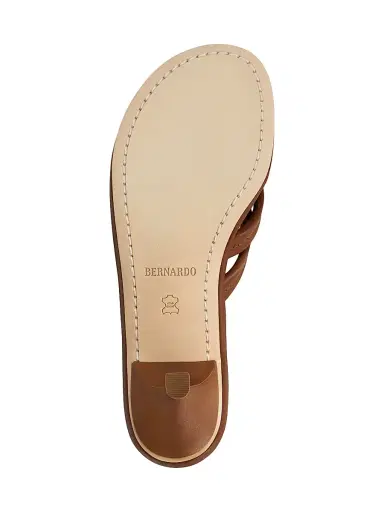 Bernardo 1946 Women's Miami 55MM Kitten Heel Sandals - Saddle | Thumbnail 4 Bernardo 1946 Women's Miami 55MM Kitten Heel Sandals - Saddle | Thumbnail 4