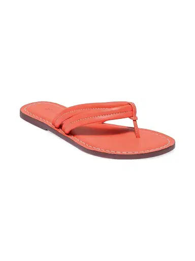 Bernardo Women's Miami Leather Thong Sandals - Sunset Orange | Thumbnail 2 Bernardo Women's Miami Leather Thong Sandals - Sunset Orange | Thumbnail 2