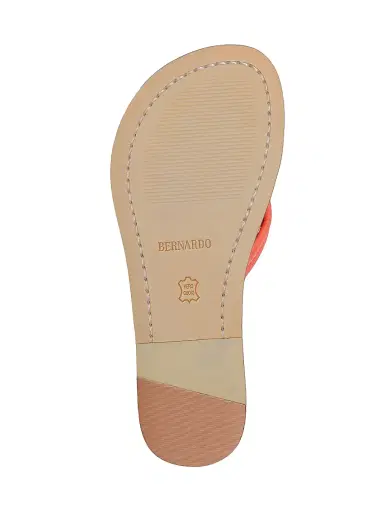 Bernardo Women's Miami Leather Thong Sandals - Sunset Orange | Thumbnail 4 Bernardo Women's Miami Leather Thong Sandals - Sunset Orange | Thumbnail 4