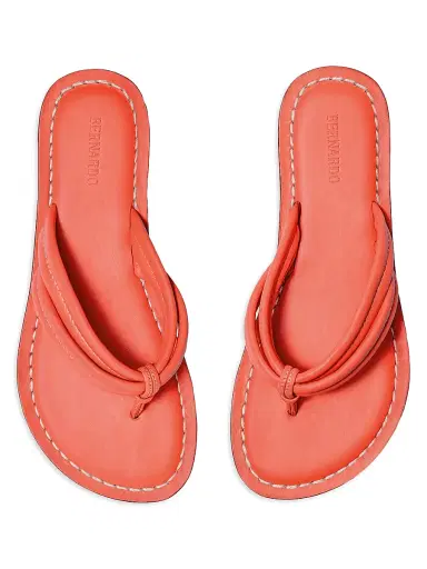 Bernardo Women's Miami Leather Thong Sandals - Sunset Orange | Thumbnail 5 Bernardo Women's Miami Leather Thong Sandals - Sunset Orange | Thumbnail 5