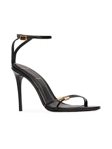 Black Suede Studio Women's Britanny 0MM Strappy Sandals - Black Leather | Thumbnail 2 Black Suede Studio Women's Britanny 0MM Strappy Sandals - Black Leather | Thumbnail 2