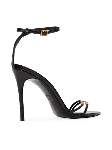 Black Suede Studio Women's Britanny 0MM Strappy Sandals - Black Leather | Thumbnail 3 Black Suede Studio Women's Britanny 0MM Strappy Sandals - Black Leather | Thumbnail 3