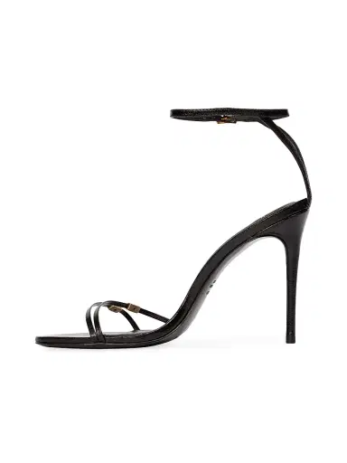 Black Suede Studio Women's Britanny 0MM Strappy Sandals - Black Leather | Thumbnail 4 Black Suede Studio Women's Britanny 0MM Strappy Sandals - Black Leather | Thumbnail 4