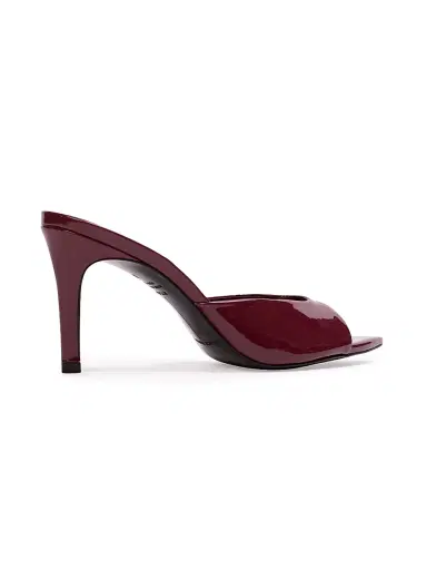 Black Suede Studio Women's Brea 80MM Patent Leather Mules - Ruby Patent Leather - Size 7.5 | Thumbnail 3 Black Suede Studio Women's Brea 80MM Patent Leather Mules - Ruby Patent Leather - Size 7.5 | Thumbnail 3