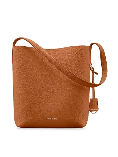 MAISON de SABRÉ Women's Leather Bucket Soft Tote Bag - Pecan Brown | Thumbnail 7 MAISON de SABRÉ Women's Leather Bucket Soft Tote Bag - Pecan Brown | Thumbnail 7