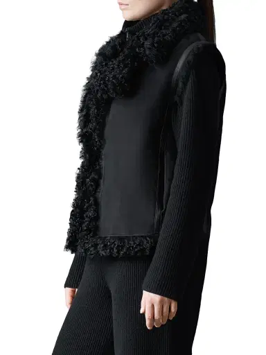 Mackage Women's Kasia Reversible Shearling Vest | Thumbnail 4 Mackage Women's Kasia Reversible Shearling Vest | Thumbnail 4