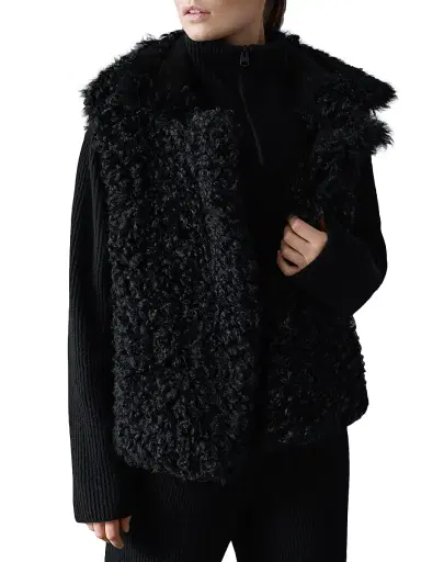 Mackage Women's Kasia Reversible Shearling Vest | Thumbnail 6 Mackage Women's Kasia Reversible Shearling Vest | Thumbnail 6