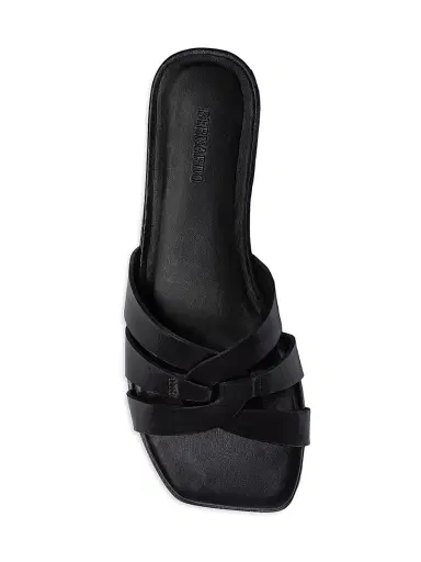 Bernardo Women's Oxford Slip-On Sandals - Black | Thumbnail 3 Bernardo Women's Oxford Slip-On Sandals - Black | Thumbnail 3