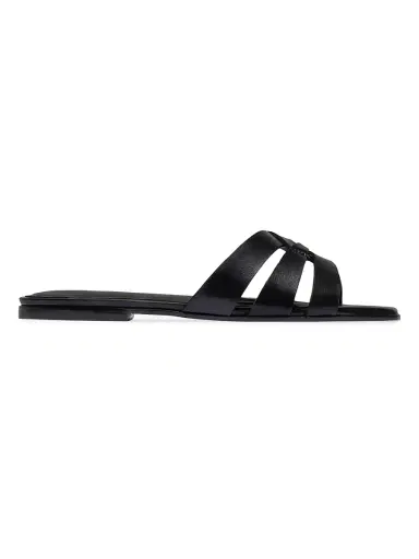 Bernardo Women's Oxford Slip-On Sandals - Black | Thumbnail 1 Bernardo Women's Oxford Slip-On Sandals - Black | Thumbnail 1
