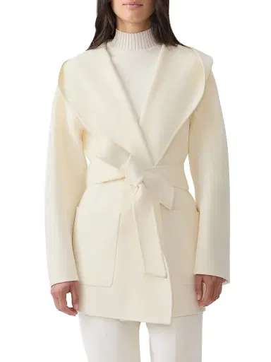 Mackage Women's Paya Double-Face Wool Bathrobe Wrap Coat - Cream - Size XL | Thumbnail 3 Mackage Women's Paya Double-Face Wool Bathrobe Wrap Coat - Cream - Size XL | Thumbnail 3