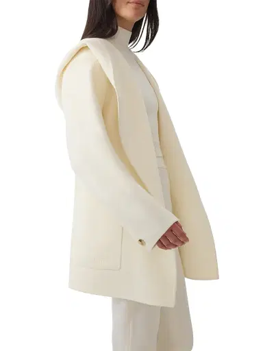 Mackage Women's Paya Double-Face Wool Bathrobe Wrap Coat - Cream - Size XL | Thumbnail 6 Mackage Women's Paya Double-Face Wool Bathrobe Wrap Coat - Cream - Size XL | Thumbnail 6