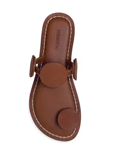 Bernardo Women's New Moon Toe Ring Sandals - Mahogany | Thumbnail 3 Bernardo Women's New Moon Toe Ring Sandals - Mahogany | Thumbnail 3