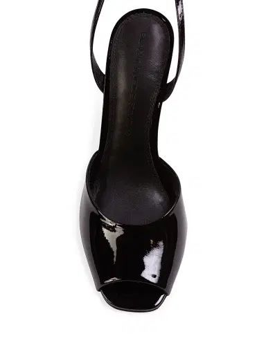 Black Suede Studio Women's Idetta 100MM Wedge Sandals | Thumbnail 6 Black Suede Studio Women's Idetta 100MM Wedge Sandals | Thumbnail 6